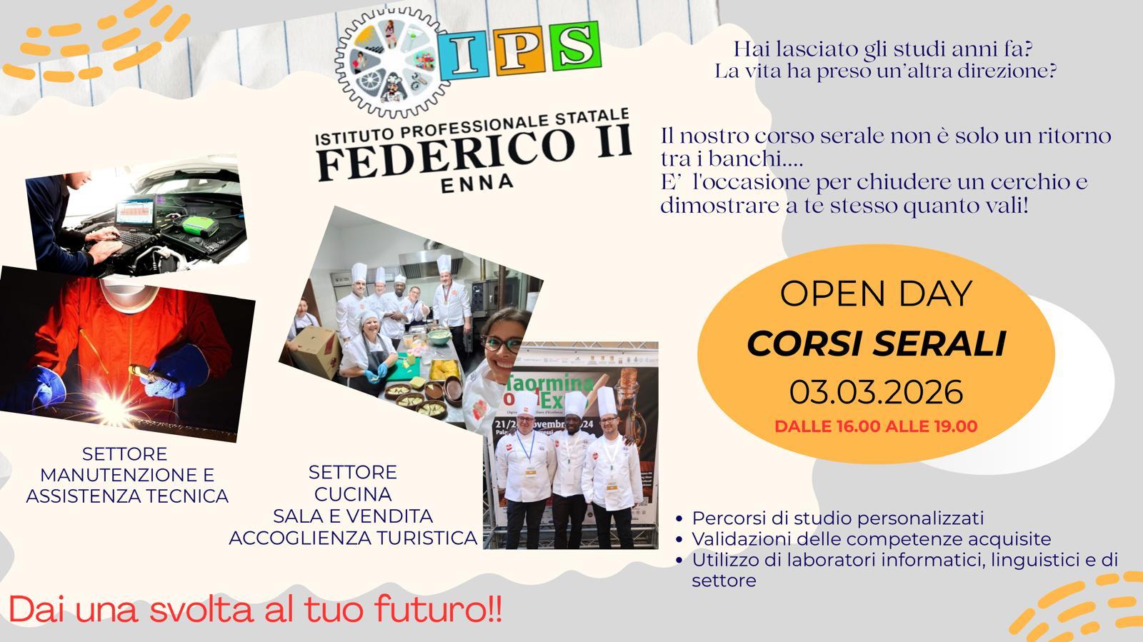 OPEN DAY CORSI SERALI